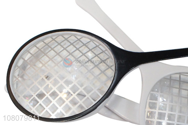 Hot selling grey creative tennis festival decoration glasses