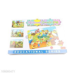 Hot selling cartoon educational jigsaw puzzles for children