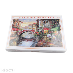 Yiwu market oil painting puzzles DIY paper vent jigsaw puzzles