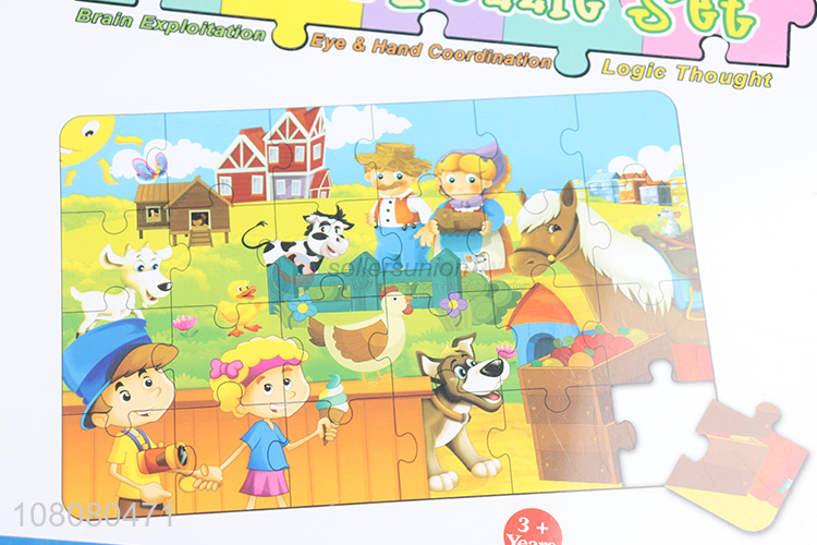 Hot selling cartoon educational jigsaw puzzles for children