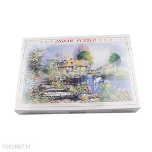 Yiwu wholesale creative paper landscape jigsaw puzzle for adult