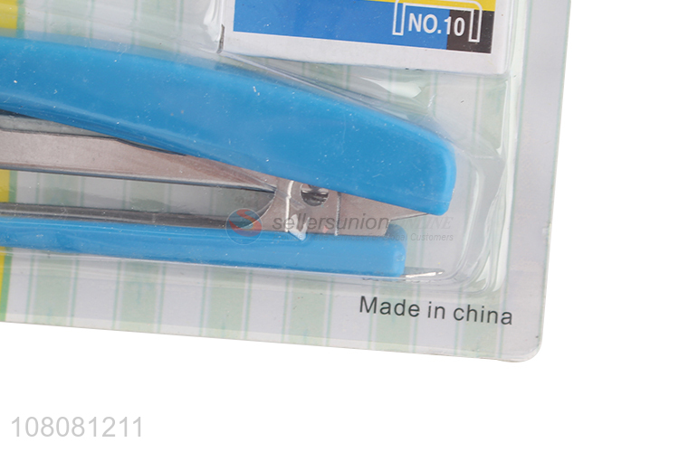 Low price 15 sheet capacity 10# staplers set for home office school use