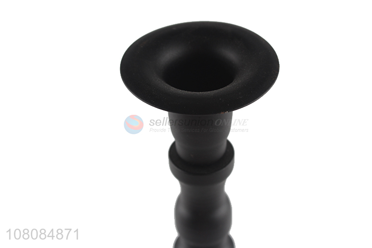 Factory wholesale black iron candlestick table decoration