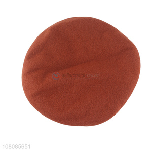 New product orange wool beret cute mushroom hat for ladies