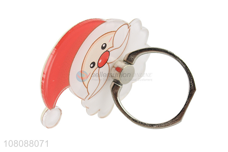 China products santa claus acrylic cell phone ring holder