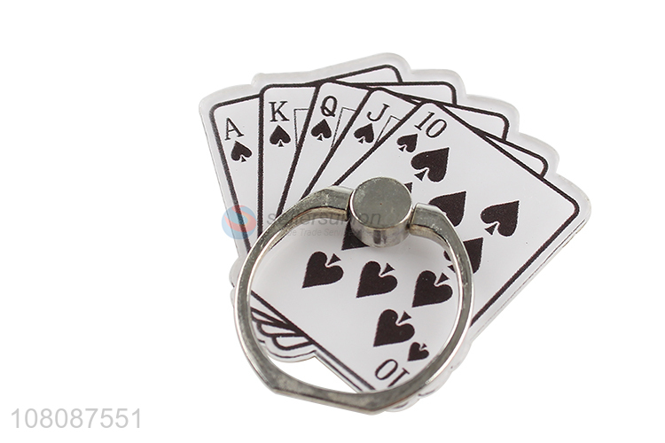 Hot selling 360 degree rotation poker phone ring holder