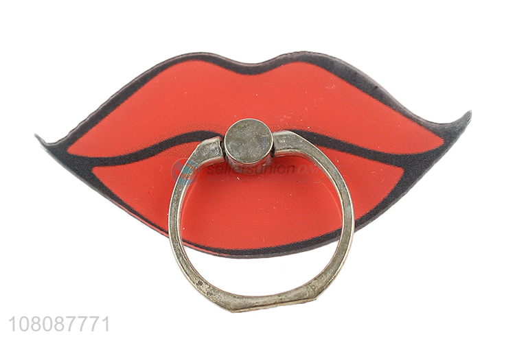 Hot sale lip finger ring stand for phone tablet case