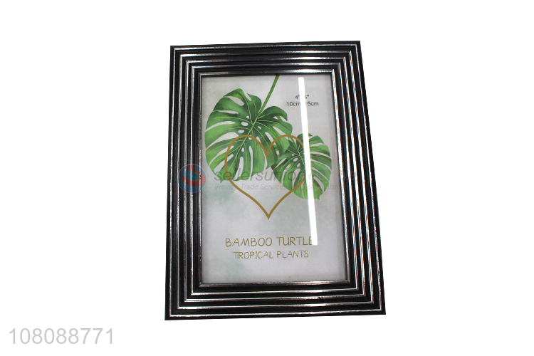 Best Selling Black Frame Plastic Photo Frame For Room Decoration