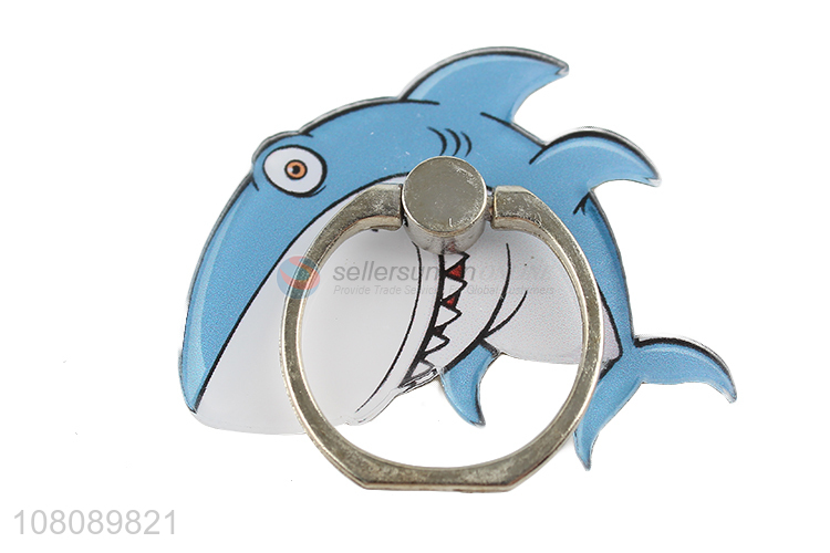 Factory direct sale cartoon shark finger ring phone holder