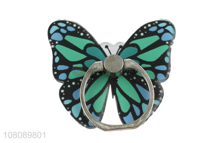 Hot sale butterfly finger ring portable mobile phone holder