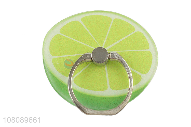 Factory wholesale lemon phone holder with metal ring buckle