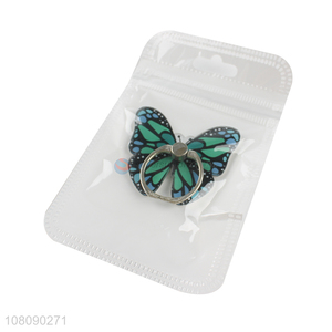 China products butterfly acrylic finger ring cellphone holder