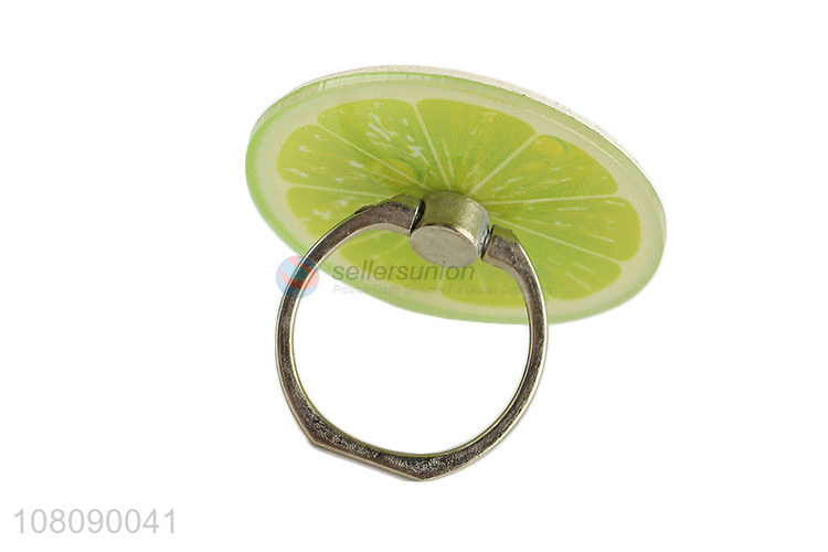 Factory wholesale lemon phone holder with metal ring buckle