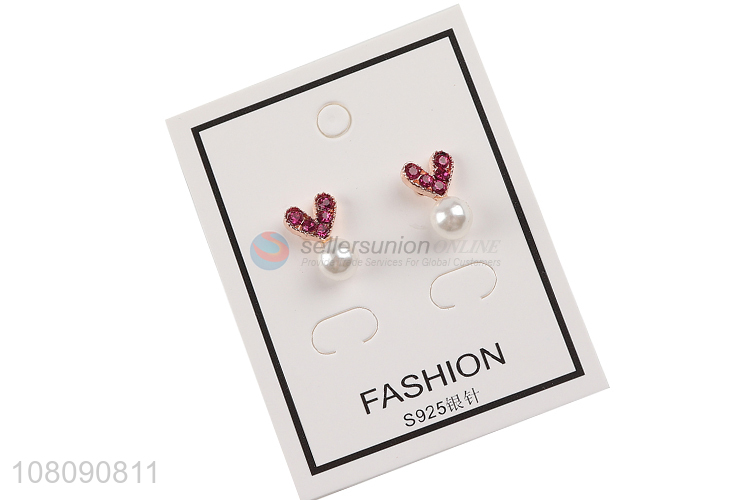 Small Fresh Design Heart Shape Ear Stud Fashion Earring