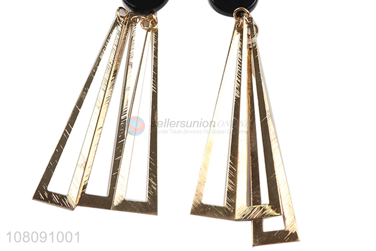 Good Sale Stylish Metal Pendant Stud Earrings For Ladies