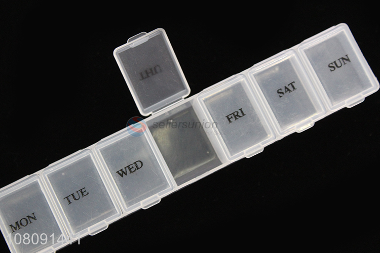 New arrival weekly 7compartment pill box medicine box