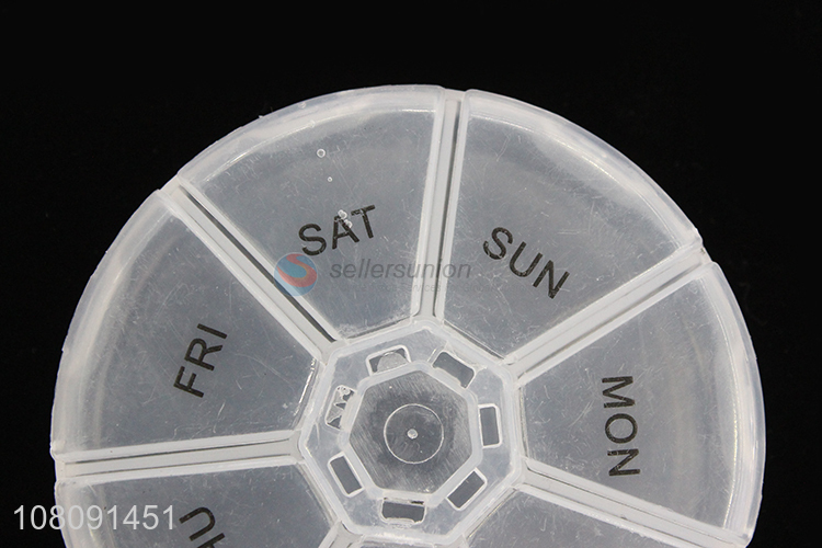 Online wholesale plastic round travel pill medicine box