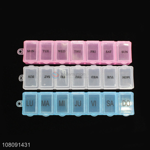 Hot products plastic portable <em>pill</em> case medicine <em>box</em> for travel