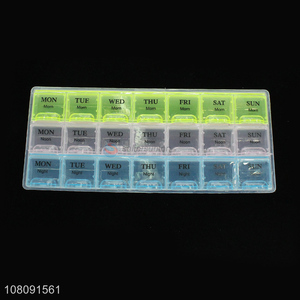 China wholesale plastic weekly portable travel pill case