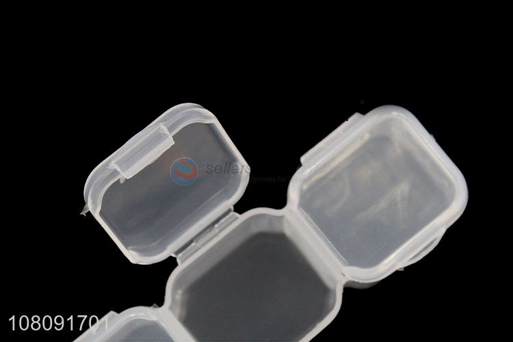 Top selling transparent plastic medicine box pill case