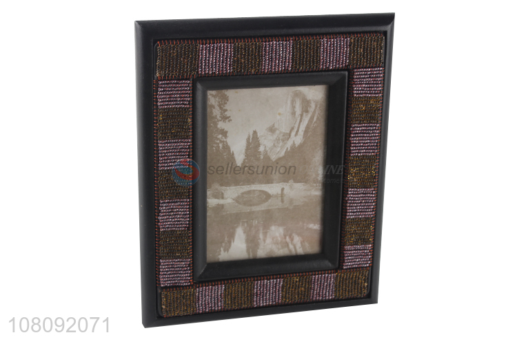 Hot selling wooden desktop picture frame wooden craft ornament