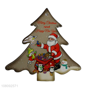 Factory supply Christmas tree shape ceramic cork coasters for gift