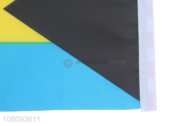 Low price wholesale Bahamas hand waving flag car flag