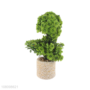 Hot Selling Home Decoration Simulation Bonsai Artificial Potted Plant