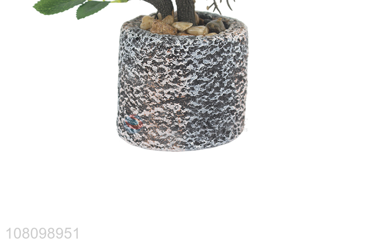 Fashion Simulation Potted Plant Decorative Artificial Bonsai For Sale