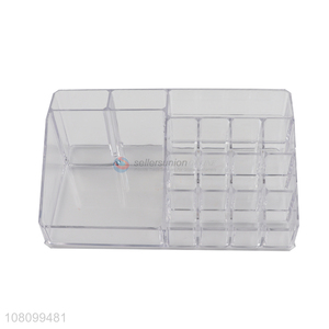 Good quality clear makeup organizer lipsticks nail polish storage box