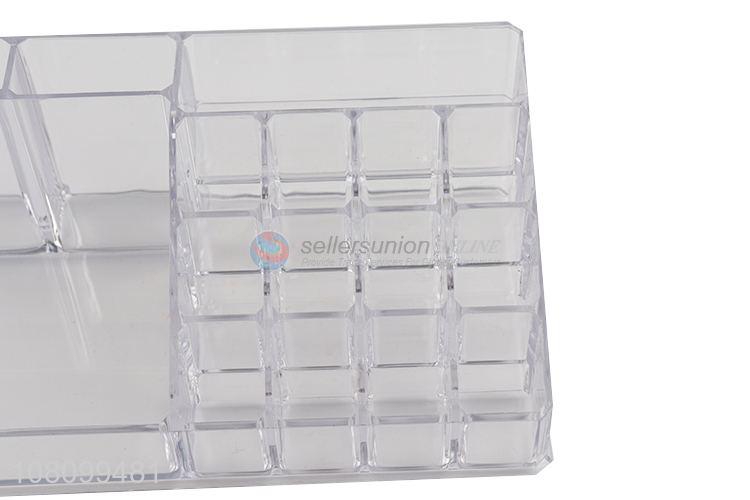 Good quality clear makeup organizer lipsticks nail polish storage box