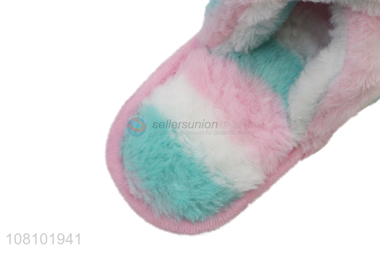 Factory price colourful comfortable women winter slippers