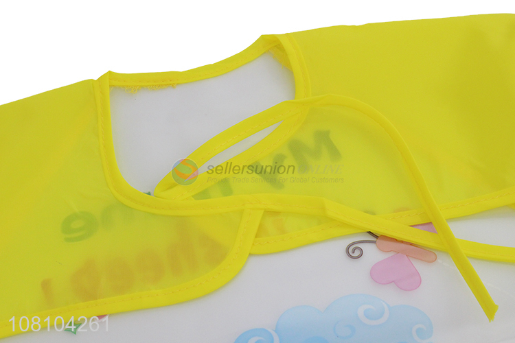 Promotional Long Sleeve Baby Bib Waterproof Bib