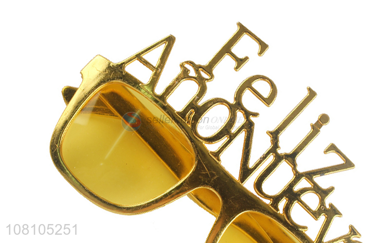 High quality gold letter party glasses sunglasses party supplies