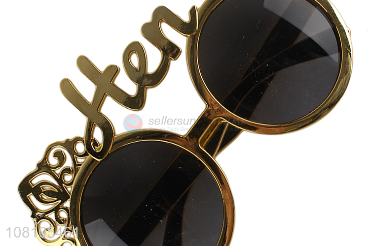 China supplier golden party glasses sunglasses novelty eyeglasses