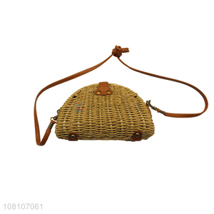 Factory Direct Sale Handmade Straw Bag Ladies Beach Bags