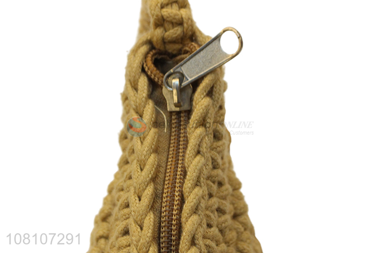 Retro Style Long Tassel Beach Bag Woven Cross-Body Bag