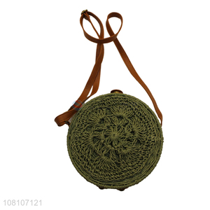 High Quality Handmade Round Straw Bag Shoulder Bags