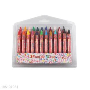 Top selling 24colors non-toxic children crayons