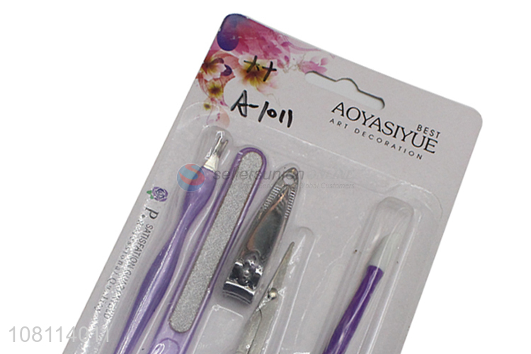 Top quality 5pieces nail beauty tools manicure set for sale