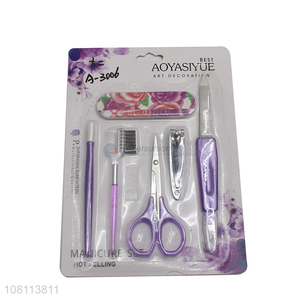 Good selling daily use women beauty nail manicure set