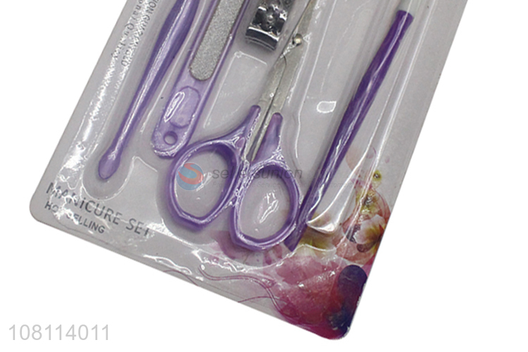 Top quality 5pieces nail beauty tools manicure set for sale