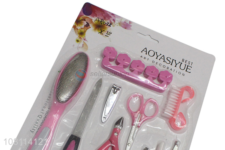 China wholesale reusable nail care manicure set for women