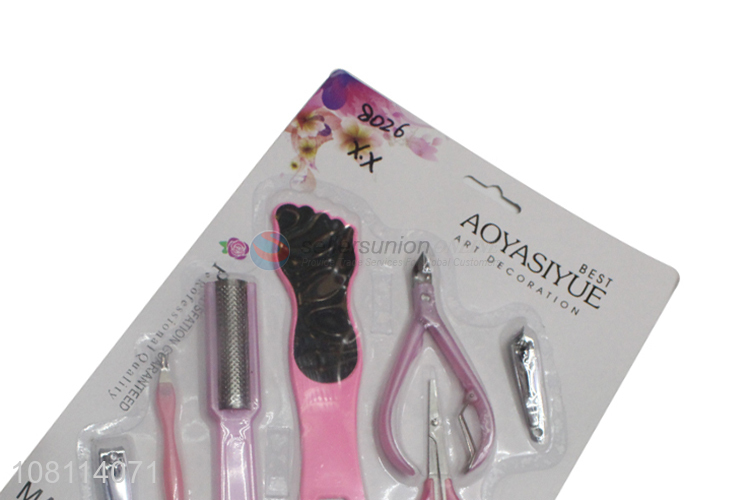 Hot selling reusable personal care manicure set wholesale