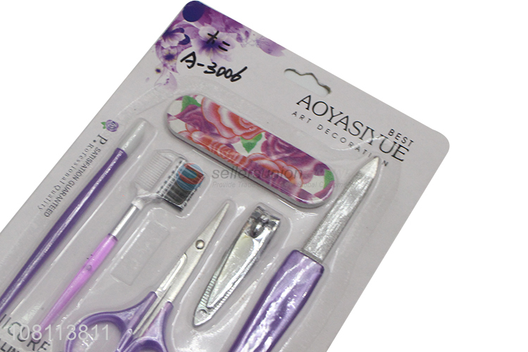 Good selling daily use women beauty nail manicure set