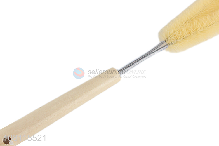 Wholesale custom wooden handle cup cleaning brush bottle brushes