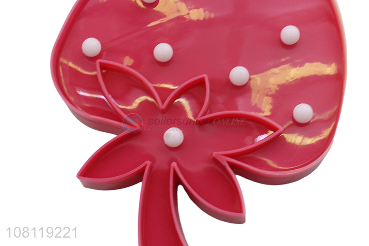 Yiwu factory pink cartoon strawberry light bedroom night light