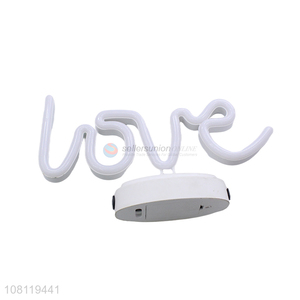 New products white simple love decoration bedside night light