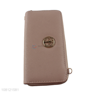 Hot Sale Double Zipper Long Wallet Fashion Ladies Card Holder