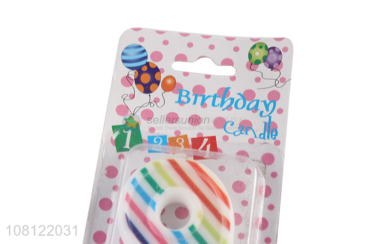 Top selling colourful number birthday candle wholesale